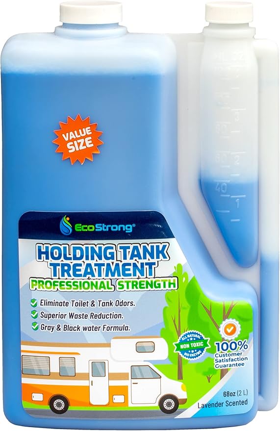 Eco Strong RV Toilet Treatment Black Holding Tank Deodorizer and Waste, Tissue