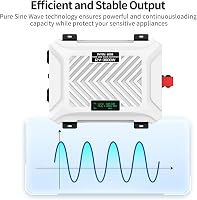 DATOUBOSS 3000W/6000W Inverter 12V-230V Tiszta Szinusz USB-C LCD Kijelzővel 4