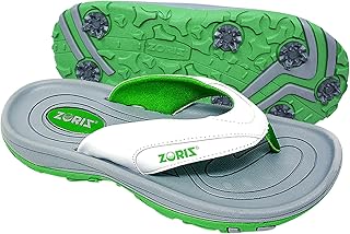 Golf Sandals for Women and Men, Golf Thong Flip Flops With Removable Soft Spikes, Golf Footwear With Deeper Heel Cup and Higher Sidewalls for Secure Comfort