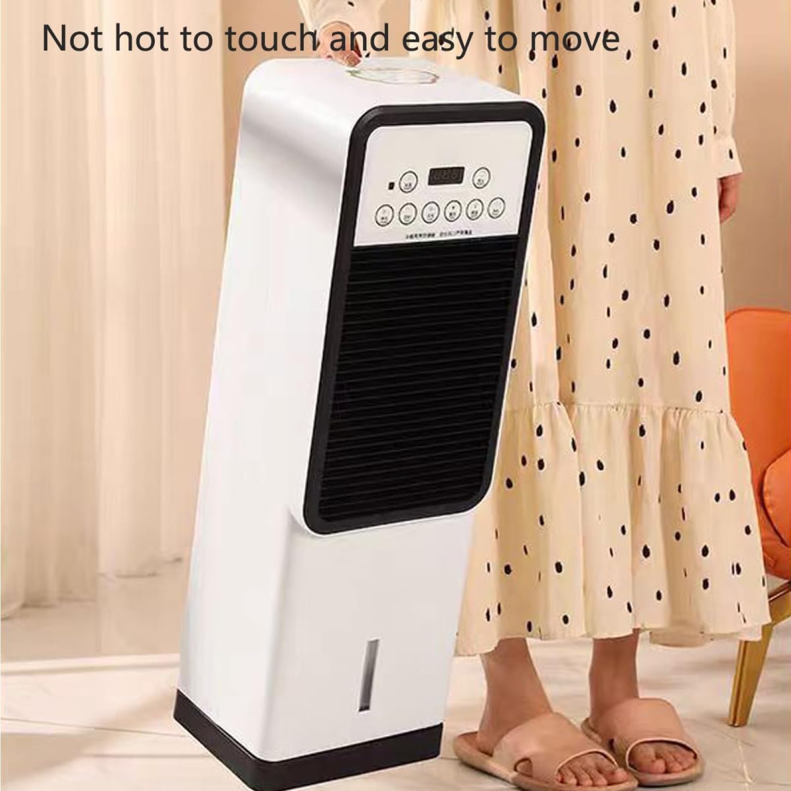 unità di Condizionamento Dellaria 12000, Doppio Raffreddamento/Riscaldamento, Ventilatore Mobile con Telecomando, Adatto per Camera da Letto, Soggiorno, Piccolo Ufficio, Uso Quotidiano