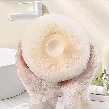 TİNEKE Vantuzlu Banyo Lifi Süngeri Doğal Lif Kabağı Zenginleştirilmiş Kişisel Bakım Temizlik Lifi 1 ADET