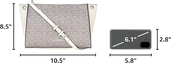Calvin Klein Women's Reyna Crossbody Handbag, Almond, OS