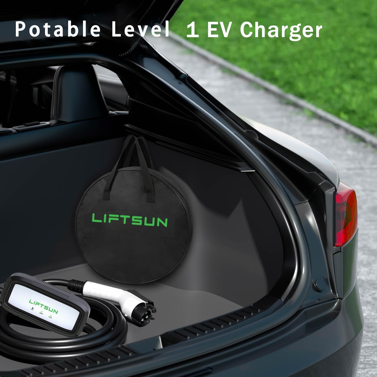 Portable EV Charger Level 1, 15Amp 110V, Electric Vehicle Charger with 21Ft Cable,NEMA 5-15P for Plug-in Home EV Charging Station,Compatible with SAE J1772 EVs and Tesla(Adapter Required) - Image 7