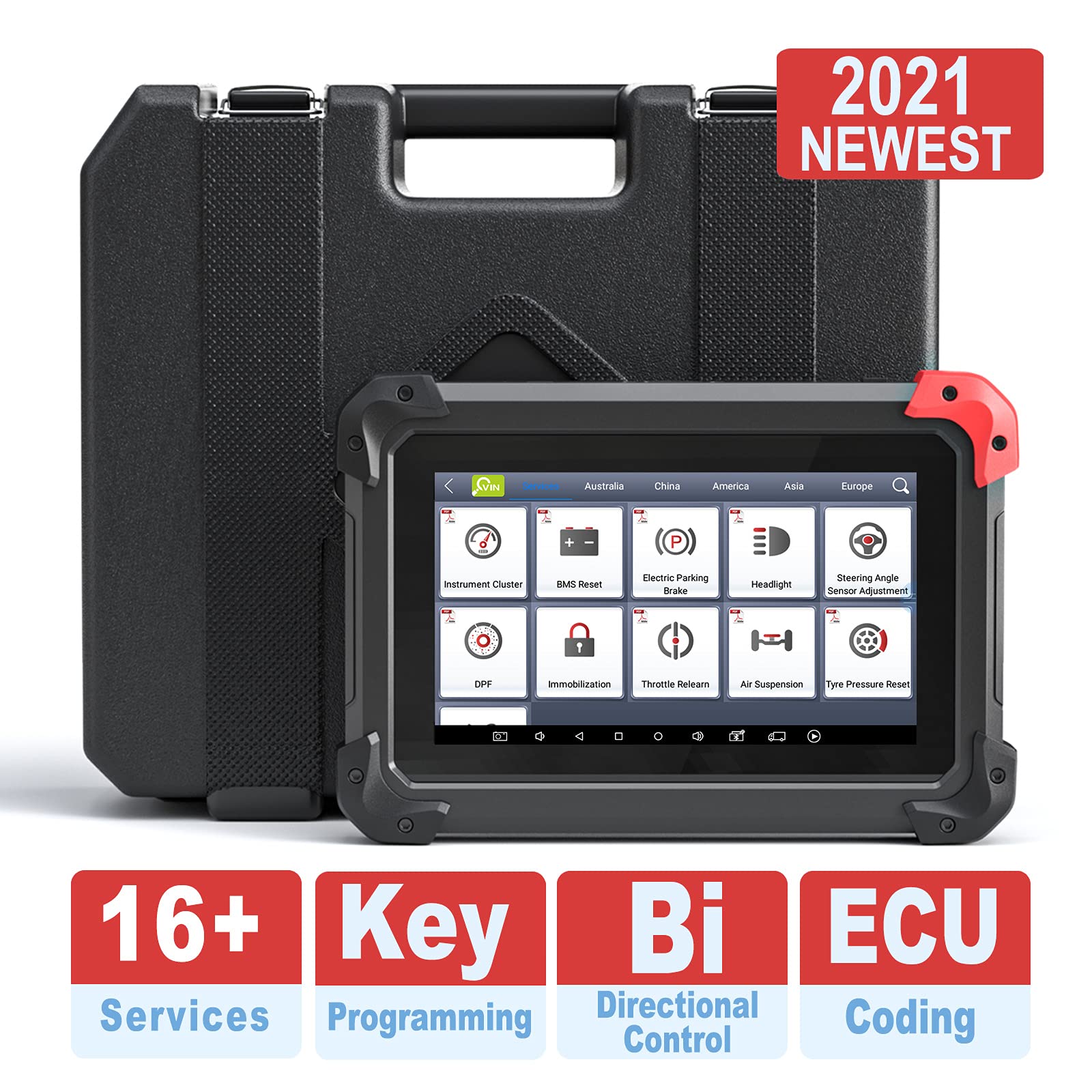 XTOOL EZ400 PRO Bi-Directional Scan Tool, 2021 Newest OE All Systems Diagnostics Tool with ECU Codin