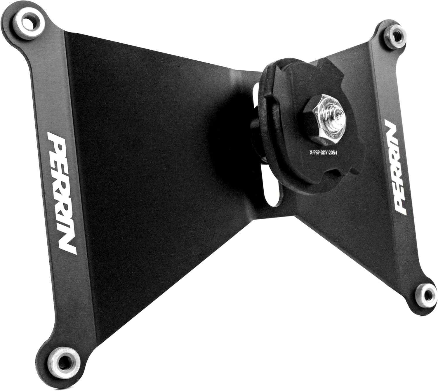 Perrin Performance Black License Plate Relocate Kit W/FMIC Compatible with 18-20 Subaru WRX