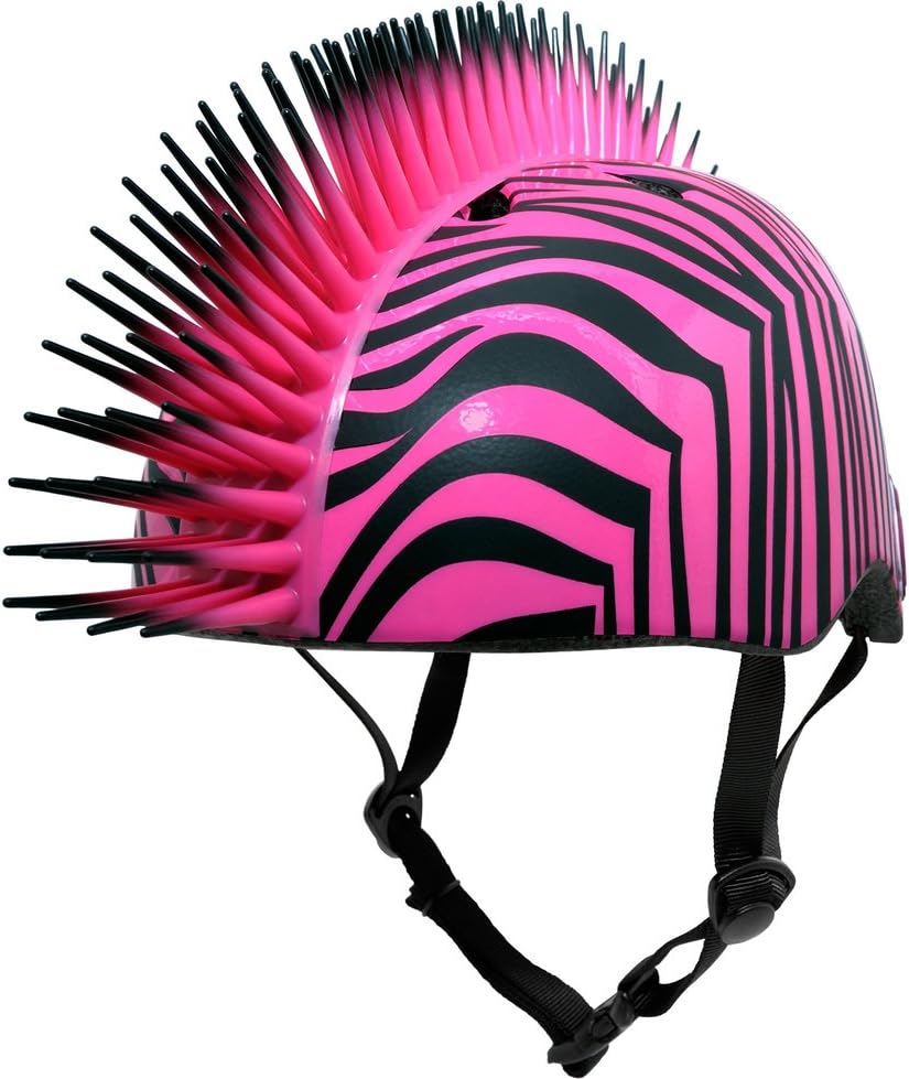 Krash Zebra Hawk Helmet, Youth 8+ Years, Pink