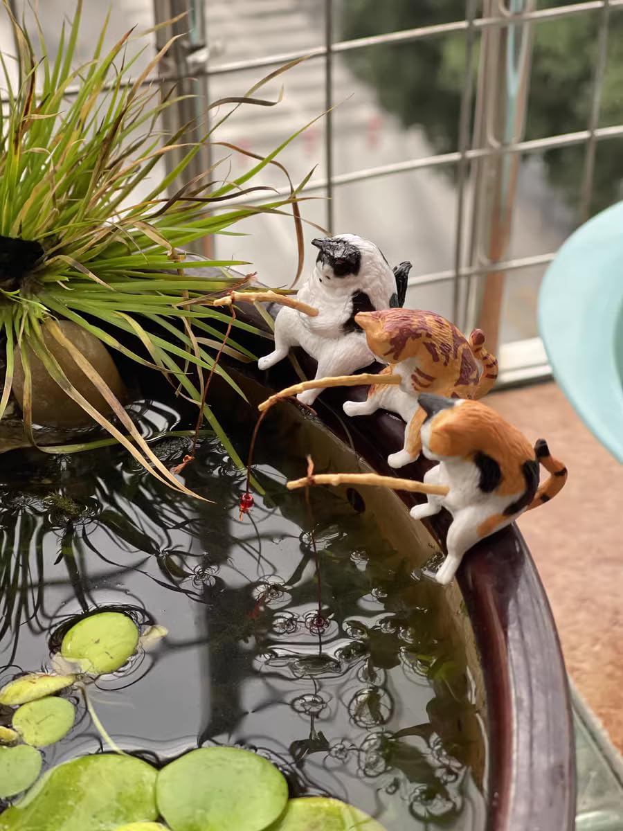 2 Piece Fishing cat and Climbing Dog Aquarium Decor (B0DDQKV424) Amazon Price History, Amazon Price Tracker