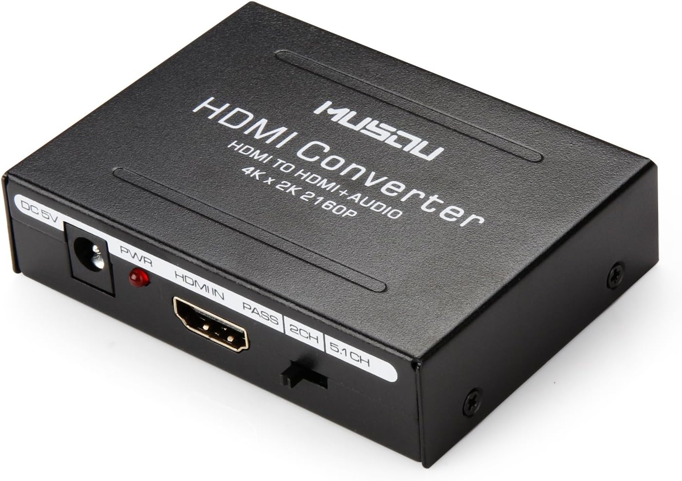 Musou HDMI Audio 1.4 Extractor HDMI to Optical Spdif Toslink Converter + HDMI Video Adapter Splitter-DAC HD Digital to Analog Stereo R/L Audio Extractor