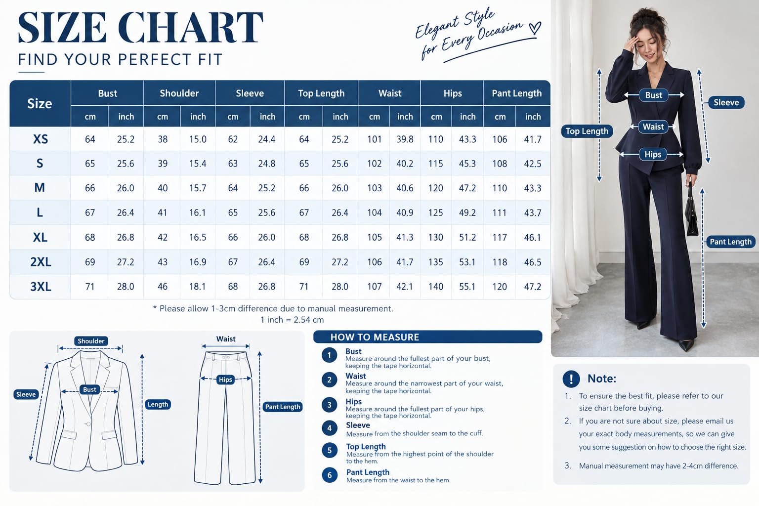 Completo Da Donna In Due Pezzi: Elegante Top Asimmetrico A Portafoglio E Pantaloni A Gamba Larga Blu Navy Ideale Per Lavoro E Tempo Libero Completo Blazer E Pantaloni Per Matrimoni E Feste Formali