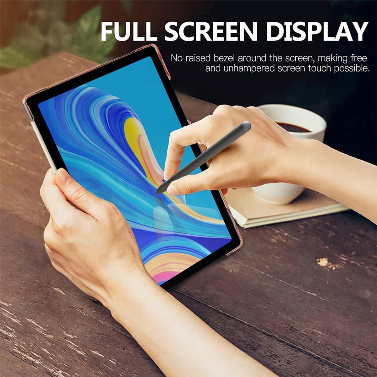 ProElite Cover for Samsung Galaxy Tab A9 Plus 11 inch Case Cover, Smart Flip Case Cover for Samsung Galaxy Tab A9+ 11 inch Translucent Back with Stylus Pen, Lavender 2