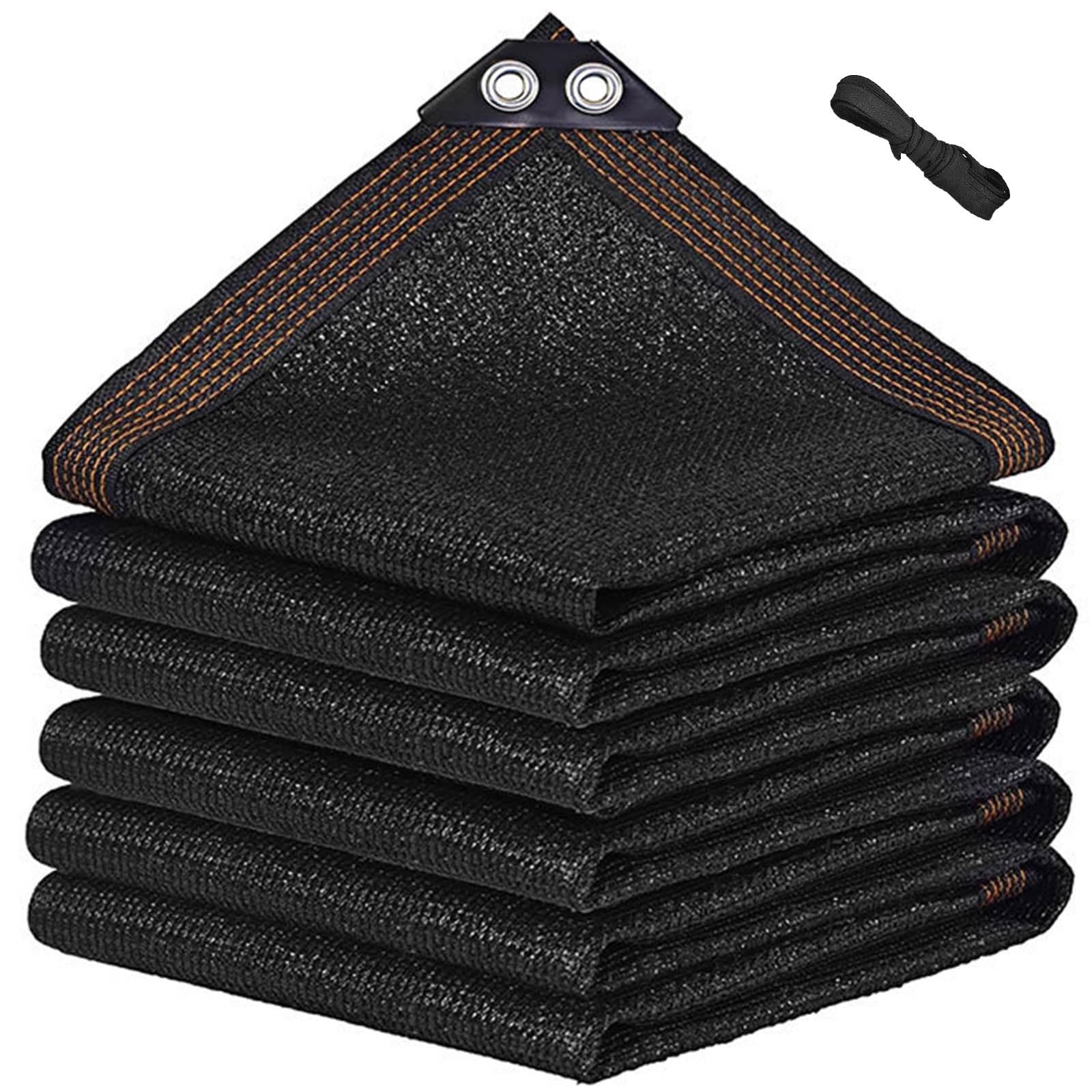 Tissu d'ombrage noir 90% résiste aux rayons UV pour serre patio