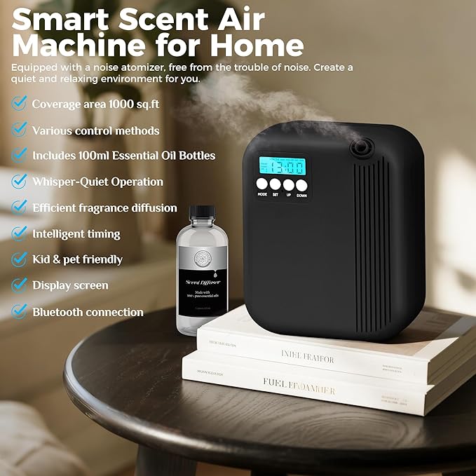 Difusor de Aromas HZQVA Negro 3000 Sq.Ft miniatura 2