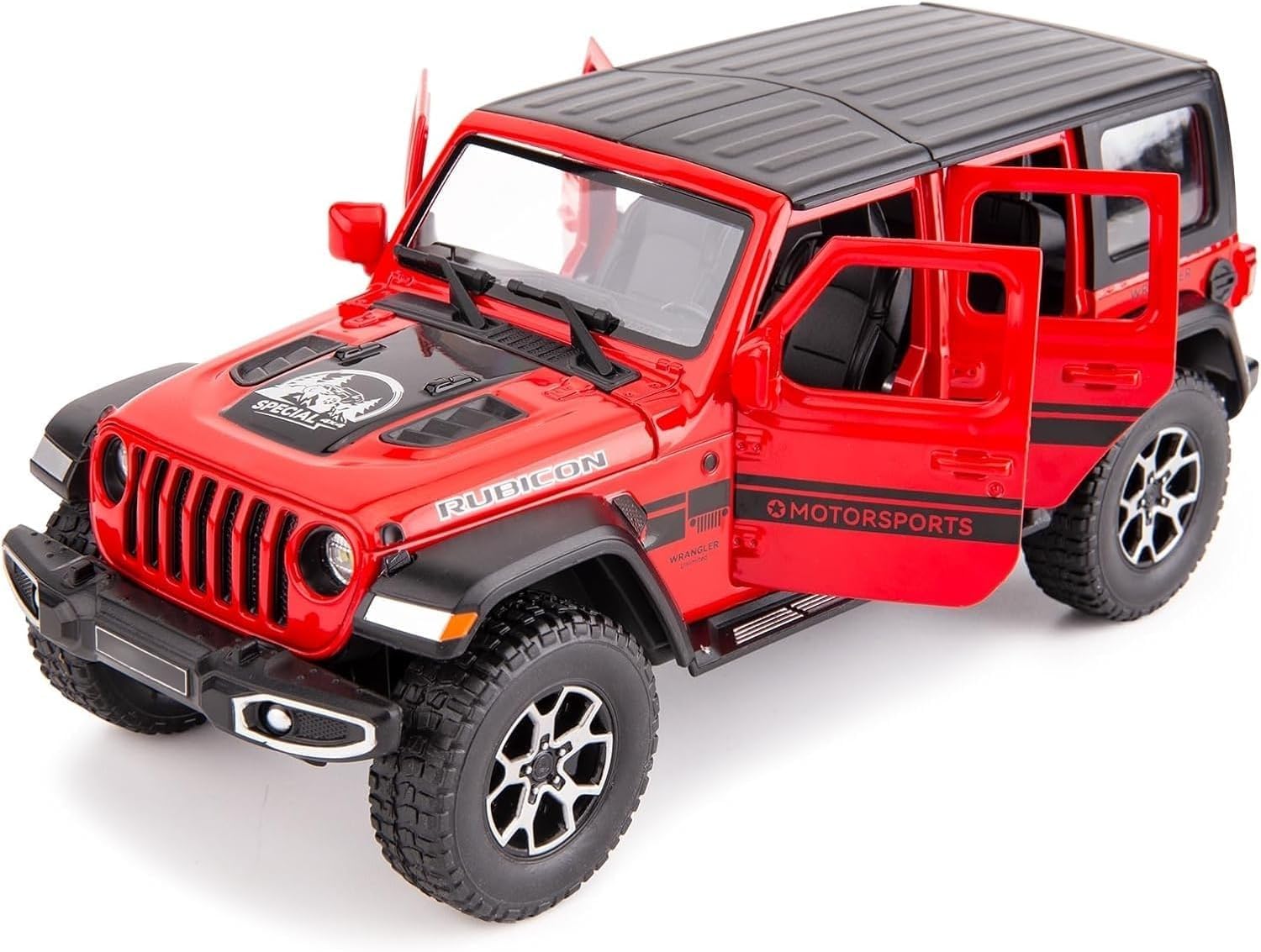 Leelavanti Off-Road 7 Door for Wrangler Diecast Toy Car Model, 1/22 Scale Metal Alloy Vehicle for Kids Boys Girls Adults, Doors Open, Light and Sound, Gifts Red (1/22 Wrangler Toy Car Red) (B0DHY6KDHP) Amazon Price History, Amazon Price Tracker