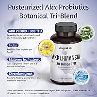 Vista 2 de Akkermansia Muciniphila Probiotic 30 mil millones de TFU, forma pasteurizada, con inulina prebiótica natural, suplemento GLP-1 para la salud