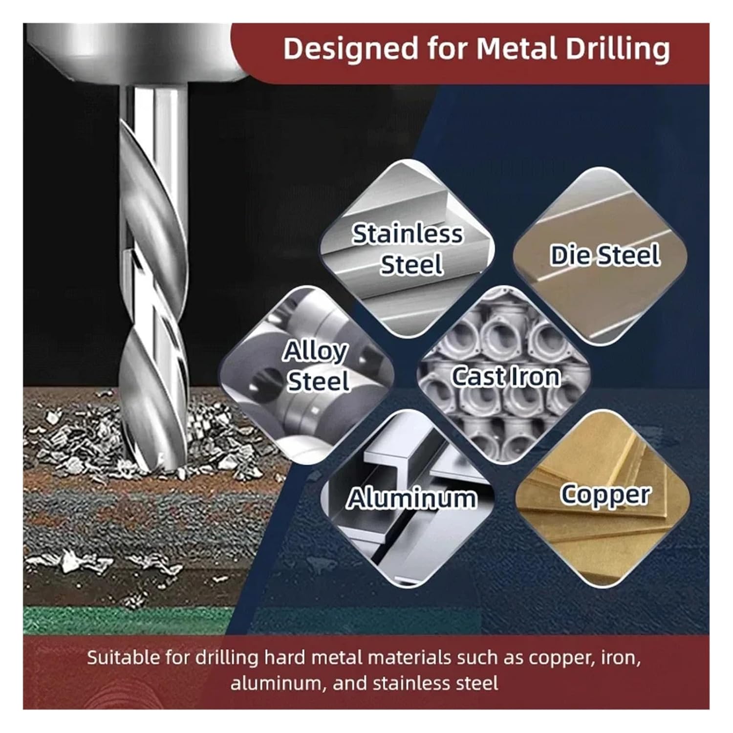 1PCS 4.51-4.99mm Solid Carbide Drill Uncoated PRO Bit Aluminum Hole Drilling 3xD Cutting External Cooling CNC Tool BF2055(4.91xD6x28x66)