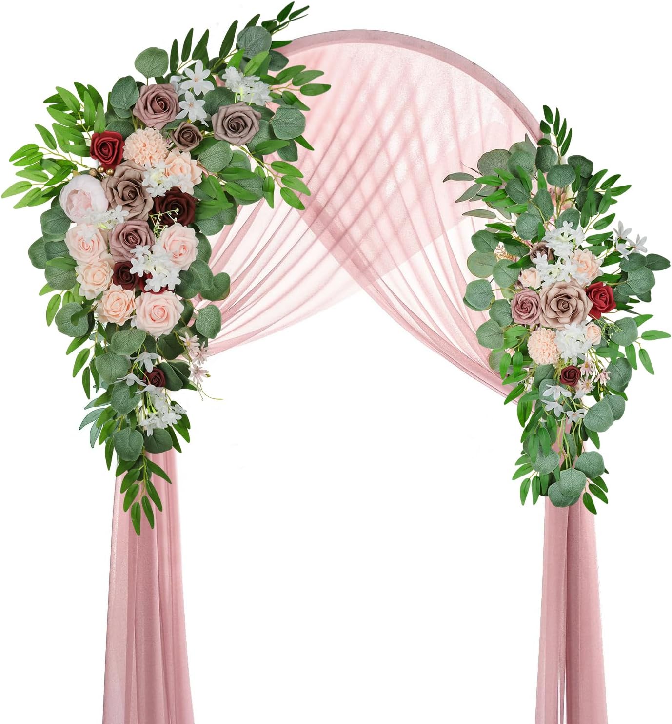 ROROUNE Wedding Arch Flowers Kit(Pack of 3)2Pc Pink Arch