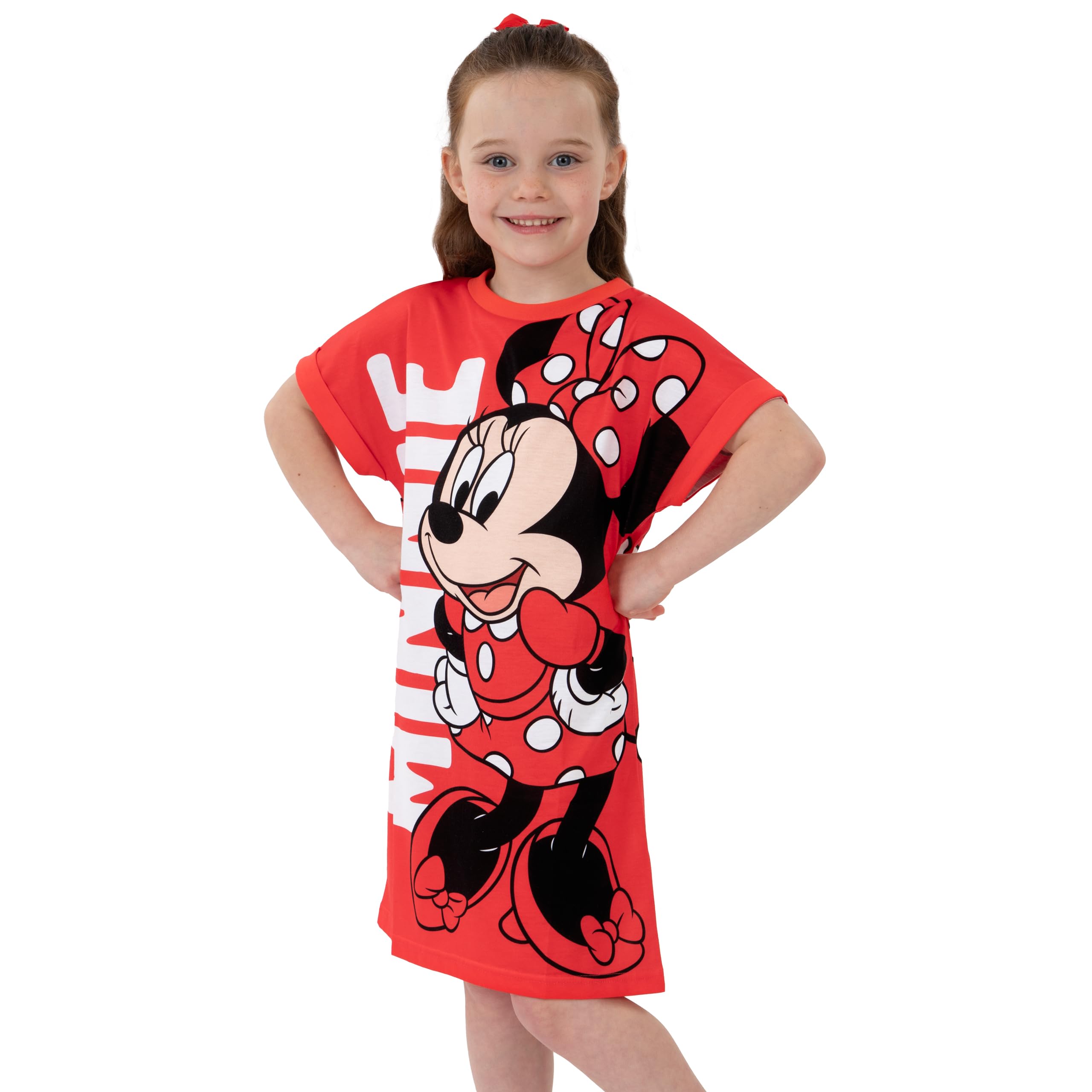 Disney Pigiama Bambina Minnie, Camicia da Notte Bambina Minnie, Camicia da Notte A Pois Bambine