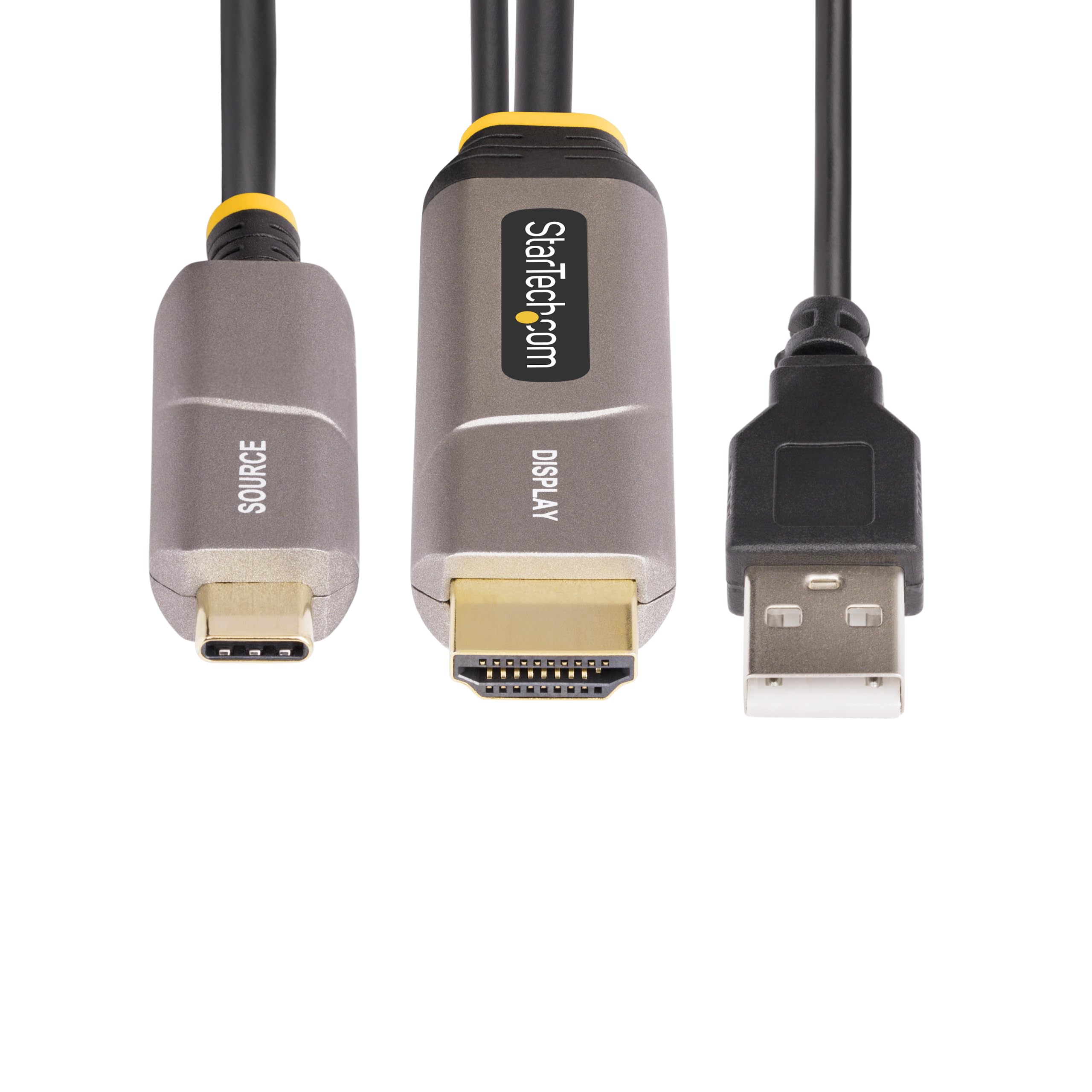 StarTech.com 15,2 m kabel optyczny USB typu C na HDMI 2.0, 4K 60 Hz, USB Type-C na HDMI, HDR10 CL3