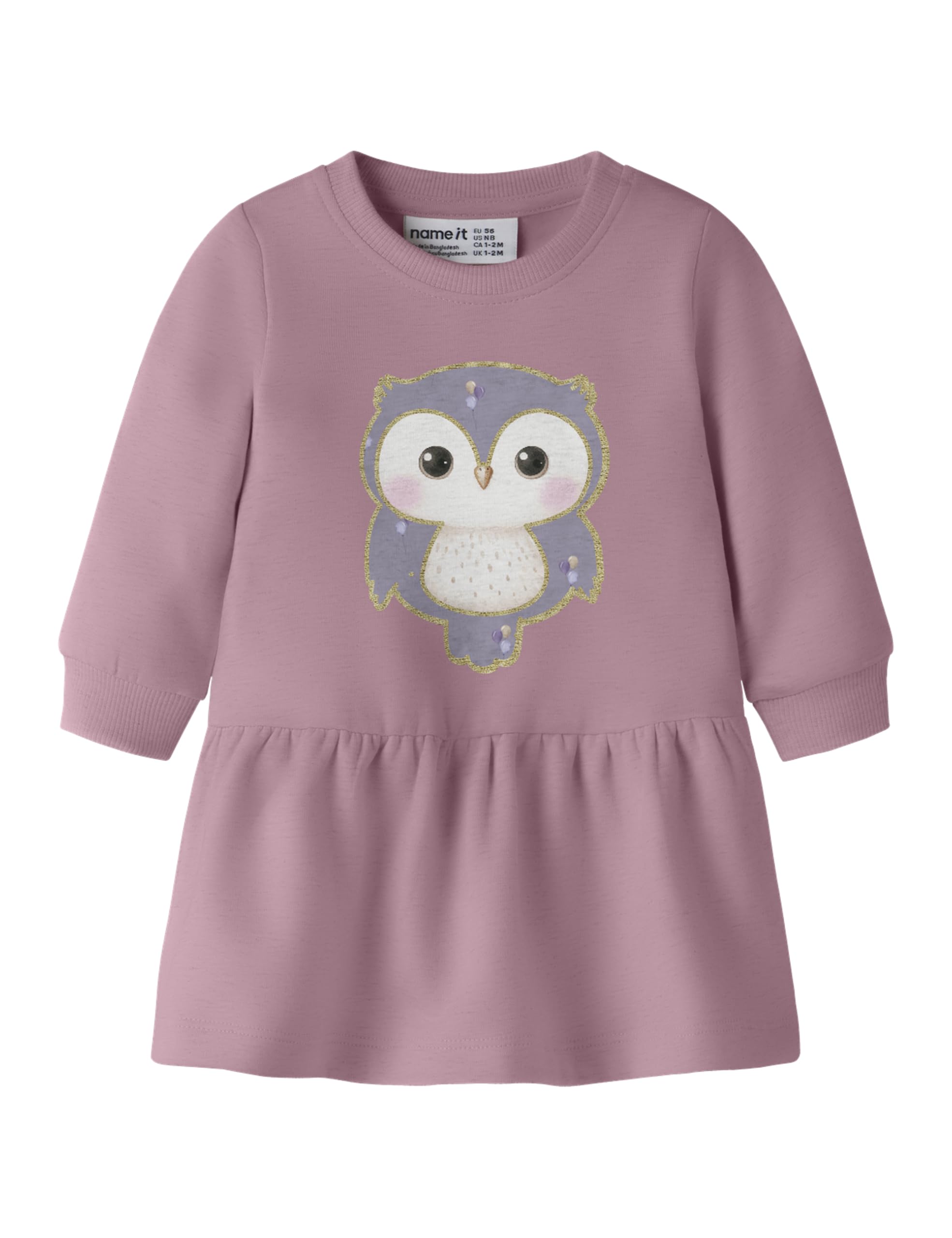 NAME IT Damen Nbfnilda Ls Sweat Dress Bru Nbfnilda Ls Sweat Dress Bru (1er Pack)