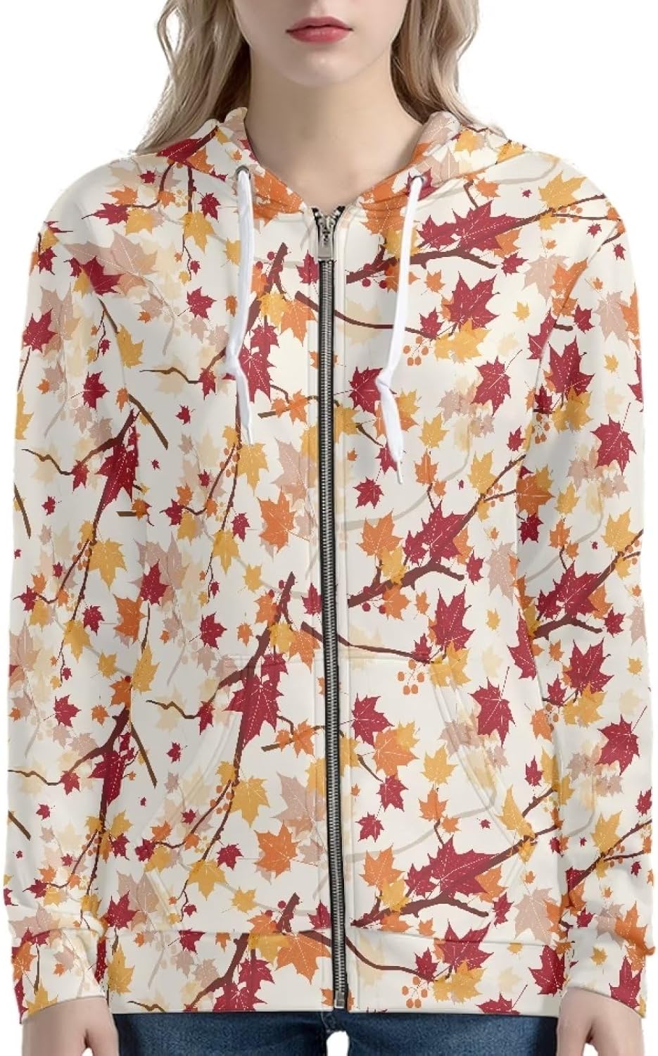 Yewattles Fall Thanksgiving Sweatshirt Girls' Sportswear Full Zipper Hoodies Novelty Long Sleeve Track Wear Loose Fleece Plush Pullover for Home Outdoor School Daily