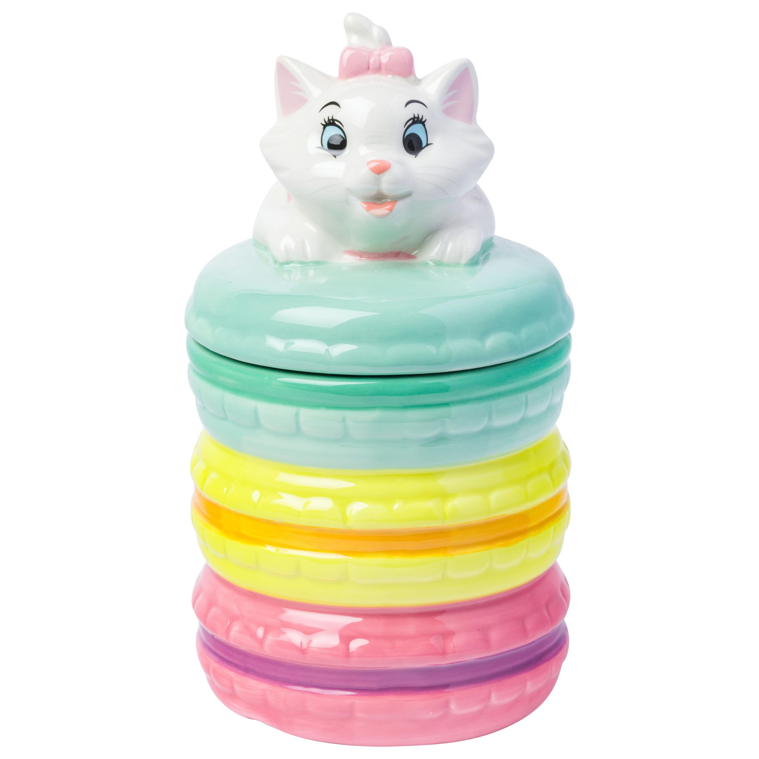 Silver Buffalo Disney Aristocats Marie Macaron mały rzeźbiony ceramiczny słoik na przekąski