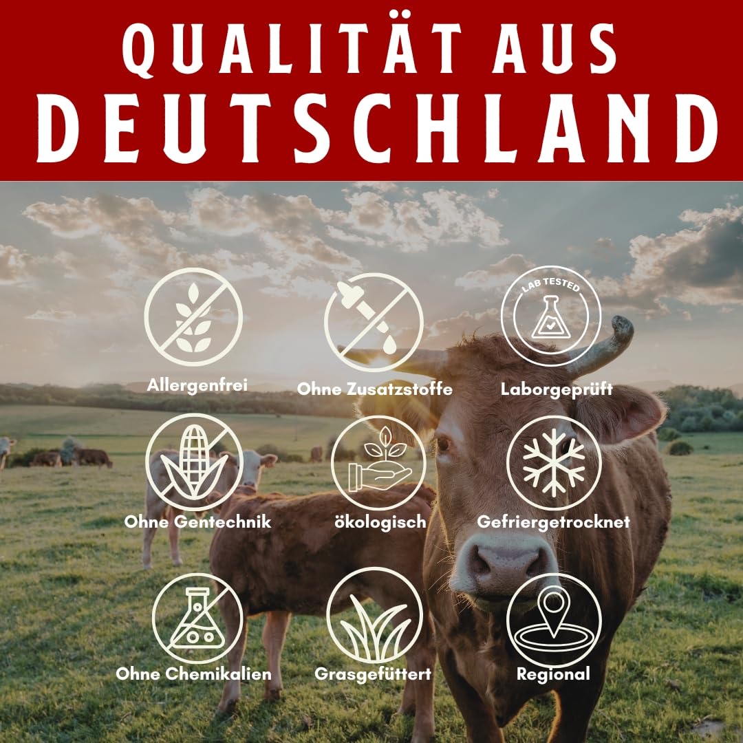 HERZSANG (90 capsules) – Forte synergie du cœur de bœuf et du foie de bœuf ; pour les sportifs ; plus d'énergie et de performance grâce aux superaliments naturels ; 100 % allemand, 100 % animal, 100 %