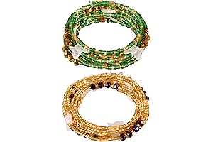 50 Handmade African Traditional Non-Stretch Waist Beads