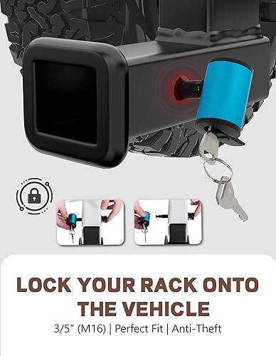 Miniatura 8 de RokRack Plus - Soporte plegable para 2 bicicletas eléctricas con rampa, capacidad de 200 libras, soporte para bicicleta eléctrica, soporte de