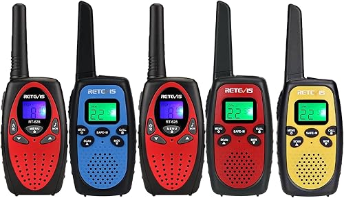 Retevis RT628 Walkie Talkies para niños, paquete de radio de 2 vías de largo alcance con modo seguro RT628S Walkie Talkies para adultos de 5 a 12
