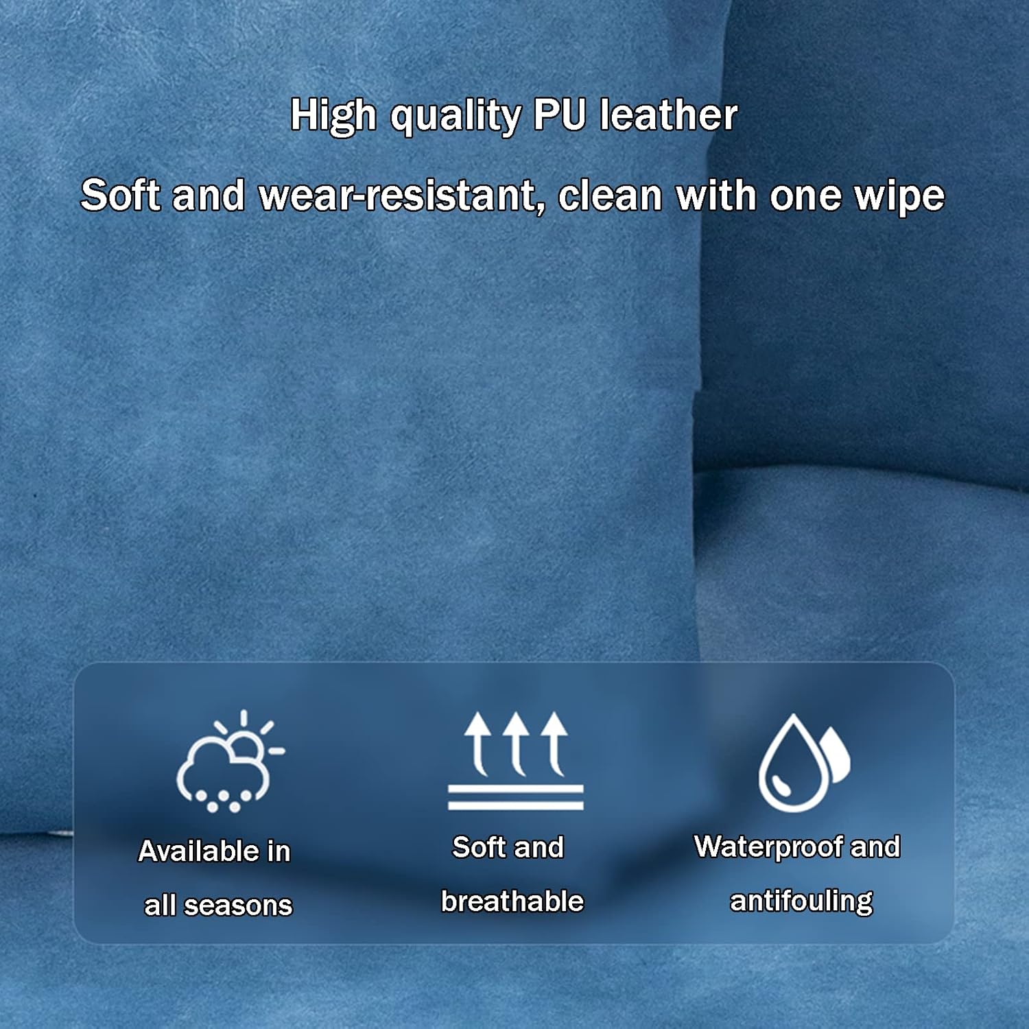 Pet Sofa Pet Dog Bed, Leather Waterproof Sofa, Wooden Kennel, Removable and Washable Dog Sofa Bed(Size:125cm,Color:Black)