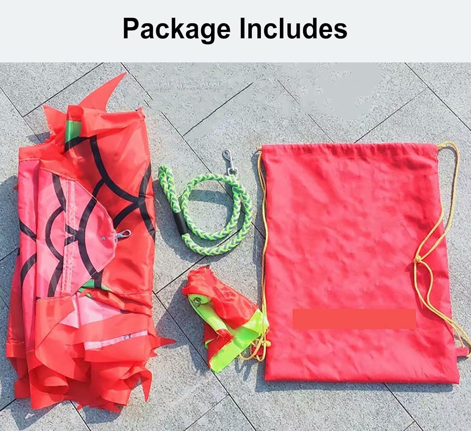 Wstążka smoka Fitness tańcząca smocza wstążka Jednostronny wzór, fitness na świeżym powietrzu(Rosso,6m/19.6ft)