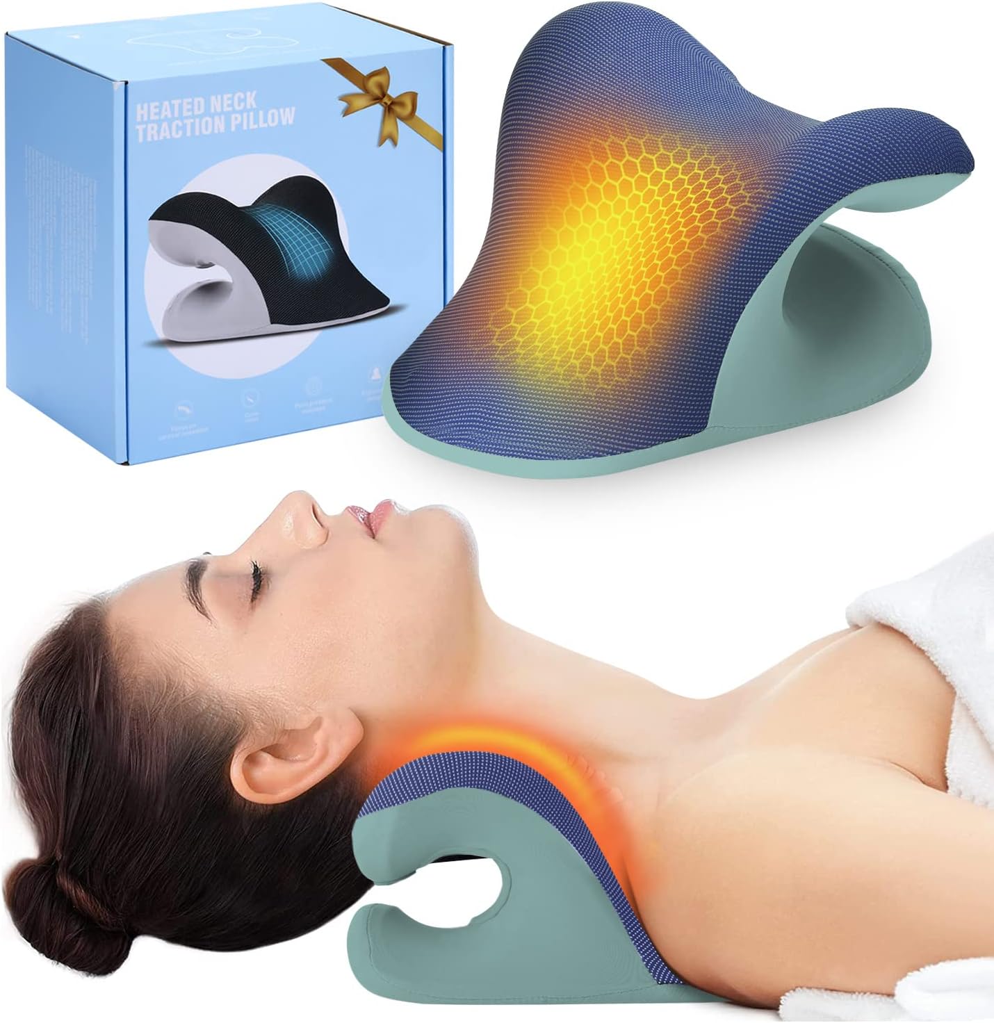 Liipoo Heated Neck Stretcher with Therapy
