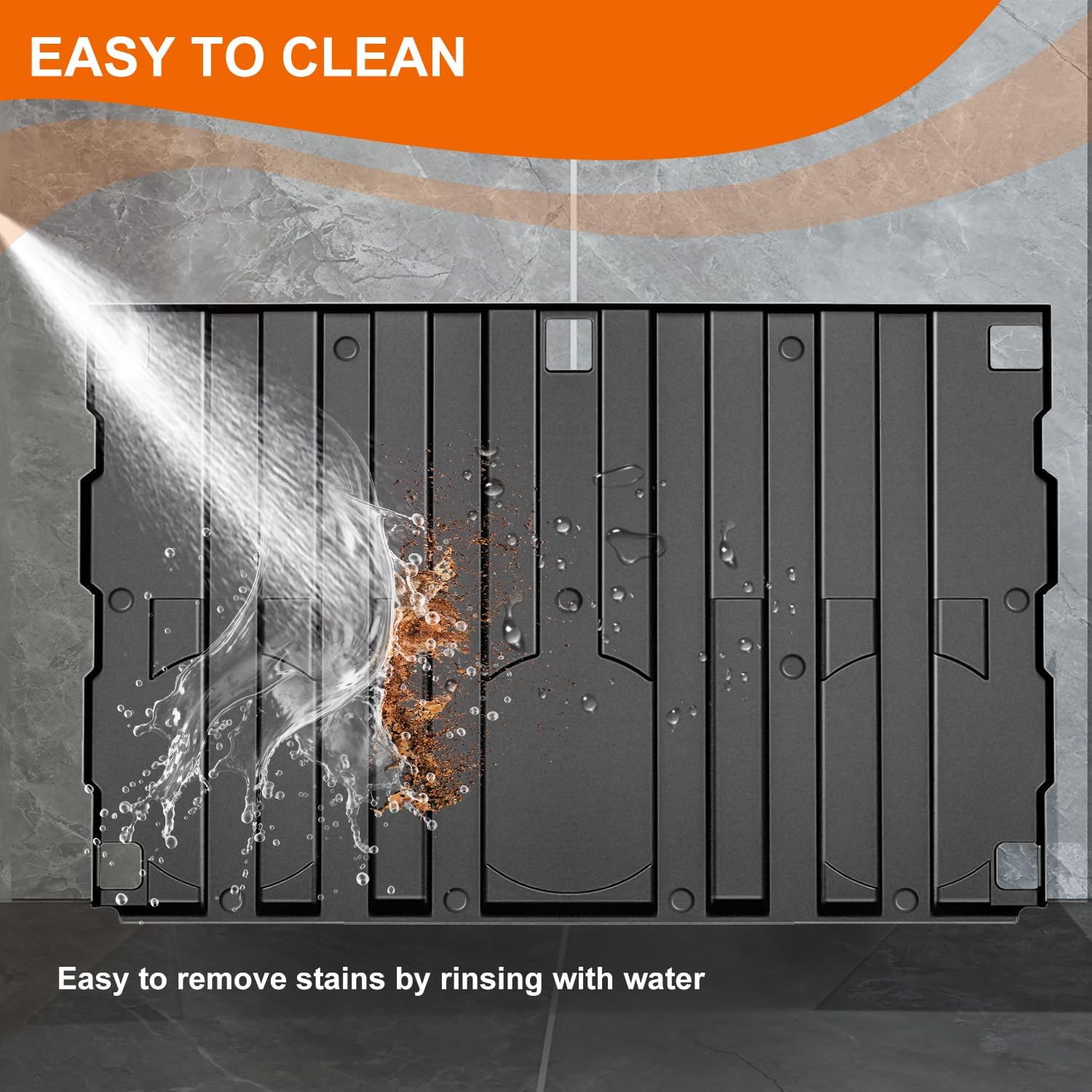 UTV TPE Bed Mat Liner Compatible with 2021-2025 Honda Pioneer 520 Accessories Rubber Cargo Bed Mat Slush Liner All Weather Protection - Image 4