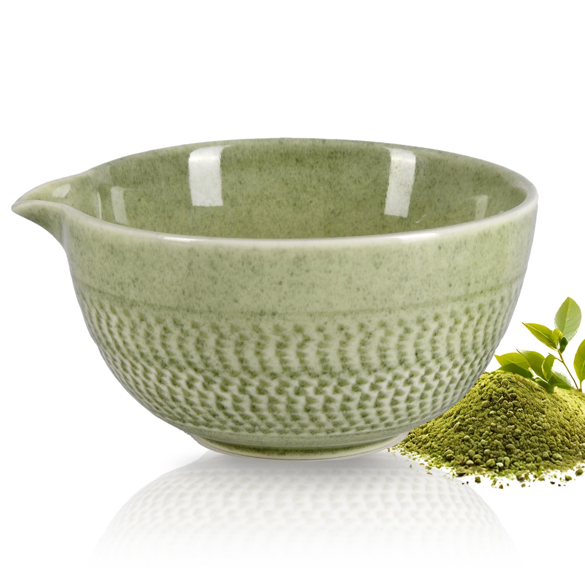 茶碗　茶盌　抹茶　matcha bowl Amazon.com: CAMATET Matcha Bowl with Spout, 500 ml/18 oz Ceramic