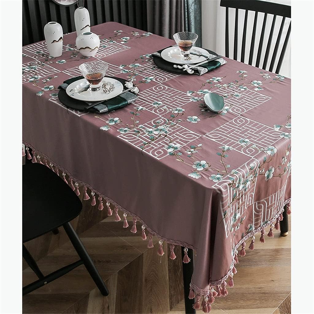 Chinese Tablecloth Rectangular Home Hotel Banquet Princess Dining Table Table Cloth Fabric(110 * 170cm)