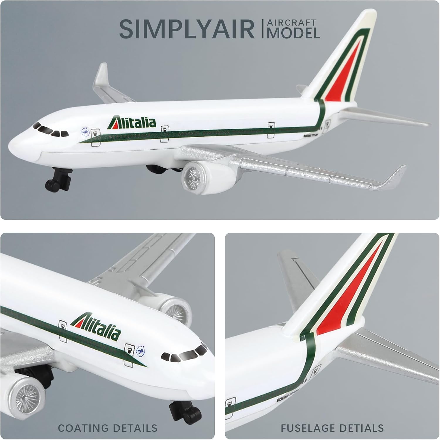 1/400 Italy Airplane Model Kits Plastic Airplane Model for Collection and Display