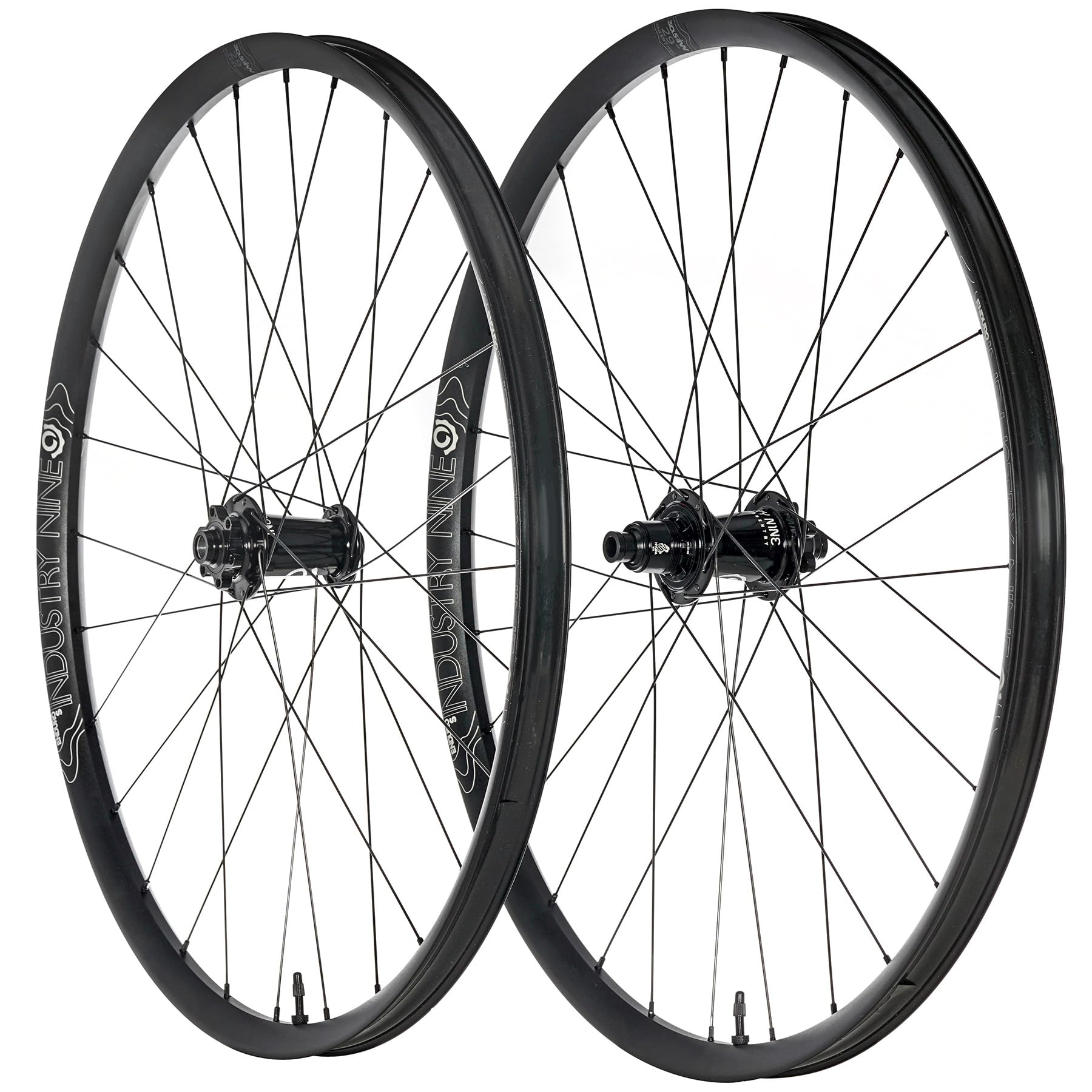 Industry Nine - Hydra - Classic Enduro S Wheelset Mountain Bike Wheelset - 6bolt - 29inch - 15x110/12x148-28H - Black hub, Black Spokes - Made in USA