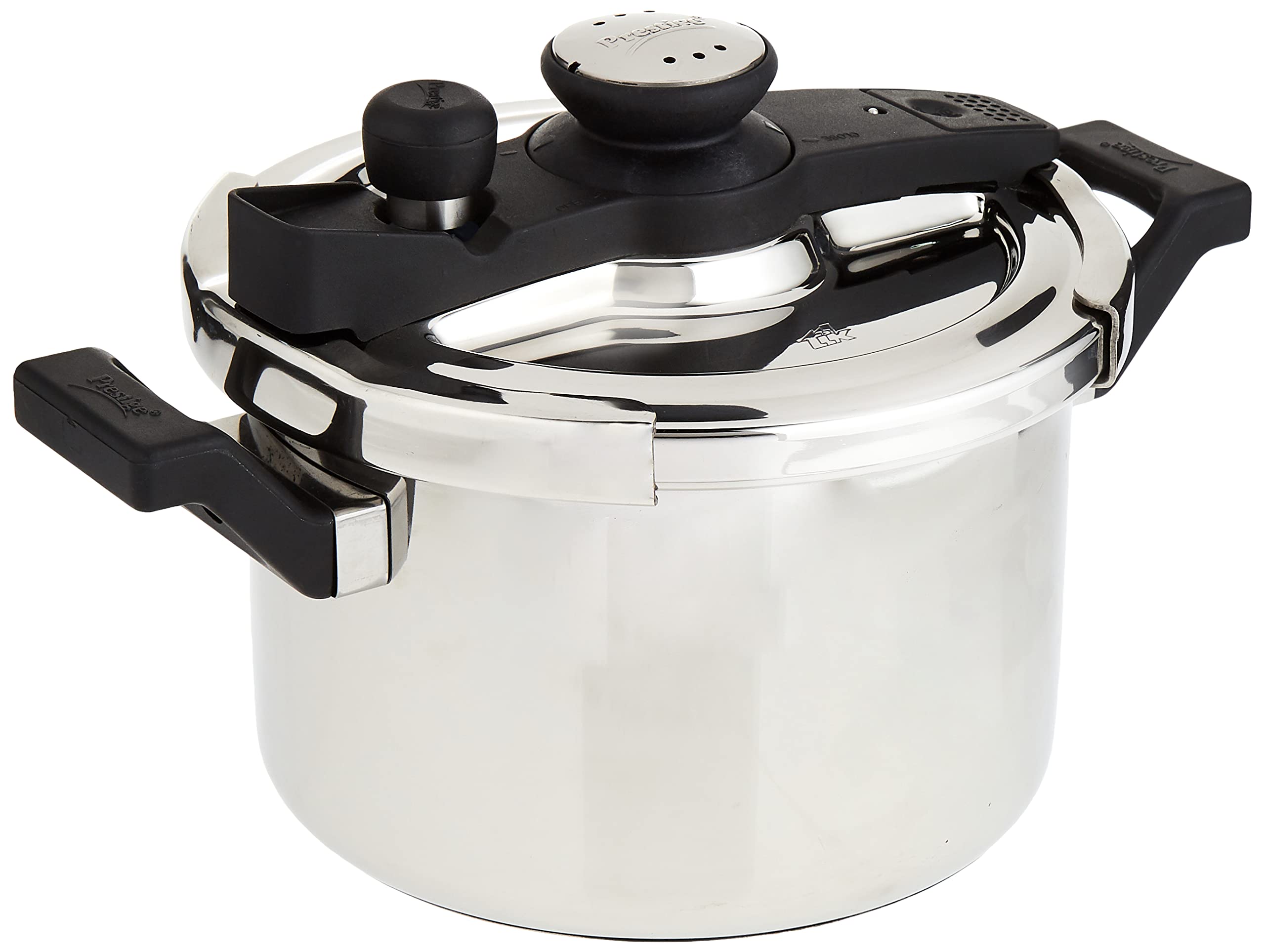 Prestige Clipon Svachh S/S 5L Cooker + Free Winsor Silicone Scrubber Gloves, Multicolor