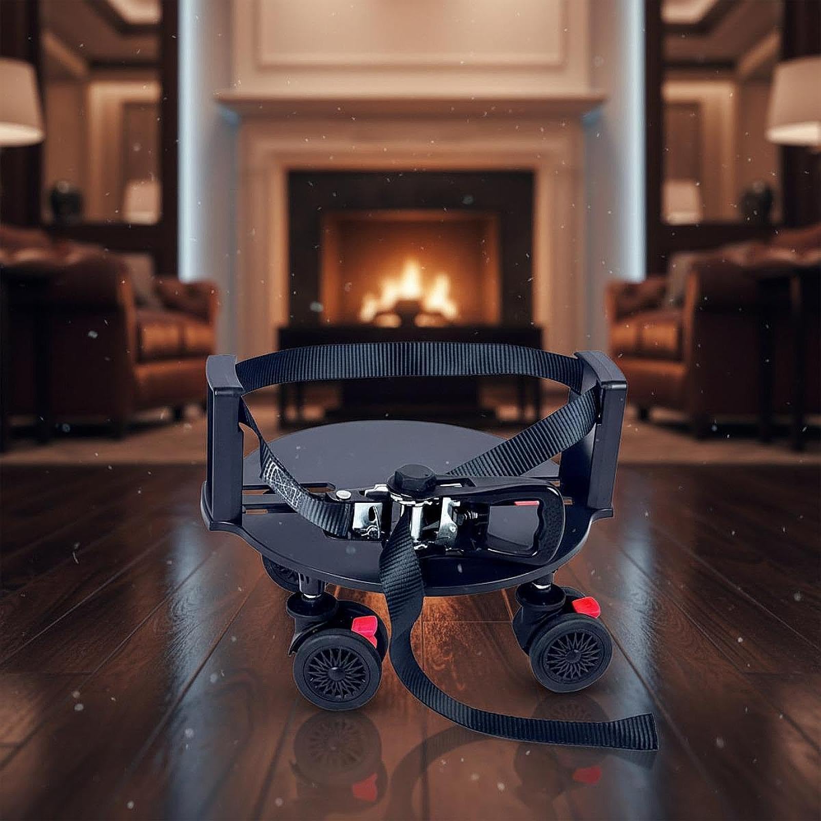 Golf Taschenbefestigung für Den Außenbereich, Einfach zu Montieren, Multifunktionales, Tragbares Transportzubehör mit Rollen