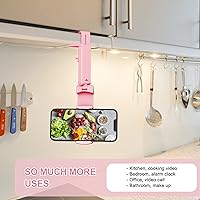 Vista 3 de Perilogics Soporte de Teléfono para Avión Montaje Universal en Vuelo Visualización Manos Libres con Rotación Dual Multidireccional de 360 Grados