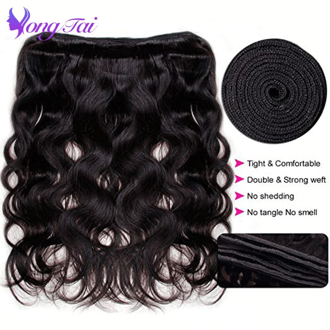 Amazon.com : Body Wave Bundles Human Hair 20 22 24 Inch 3  display picture 3