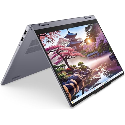 Lenovo 2025 Laptop | IdeaPad 5 2-in-1 | 14" 1920x1200 Touch IPS | AMD-8 Core Ryzen AI 7 350 | 16GB LPDDR5 | 512GB SSD | Windows 11 Home | Wi-Fi 7 - BT 5.4 - Backlit KB - 1080P + IR Camera - Luna Grey