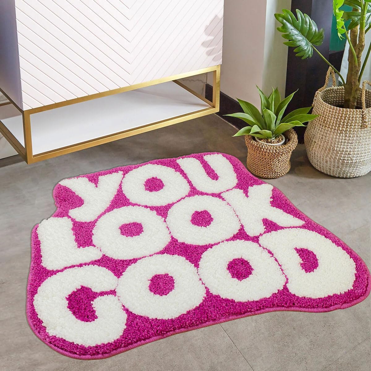 Urtlmaji You Look Good Bath Mat Bathroom Rugs Funny Cute