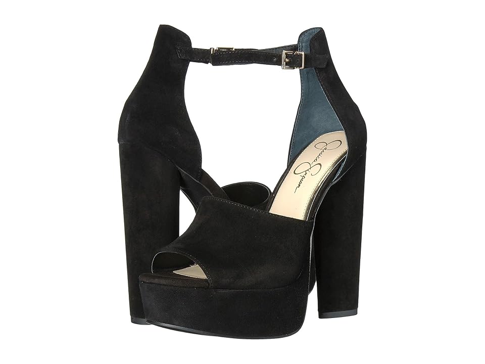 

Jessica Simpson Elin (Black Lux Kid Suede) High Heels