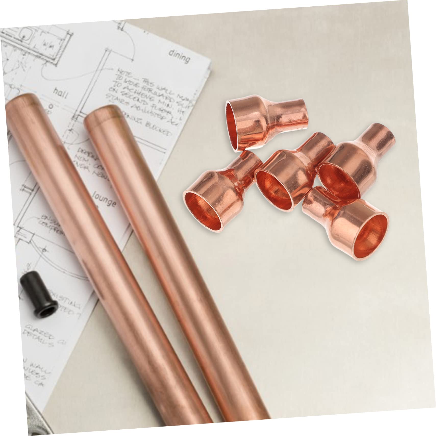 HEMOTON 5sets High-toughness Welding Fitting Reducing Straight Coupling for Hvac Tubing Coupler Durability 5pcs*5