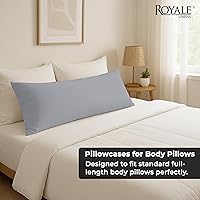 Vista 154 de Royale Linens Paquete de 2 fundas de almohada de tamaño estándar de 20 x 26 pulgadas, microfibra 1800, fundas de almohada de cama, resistentes a