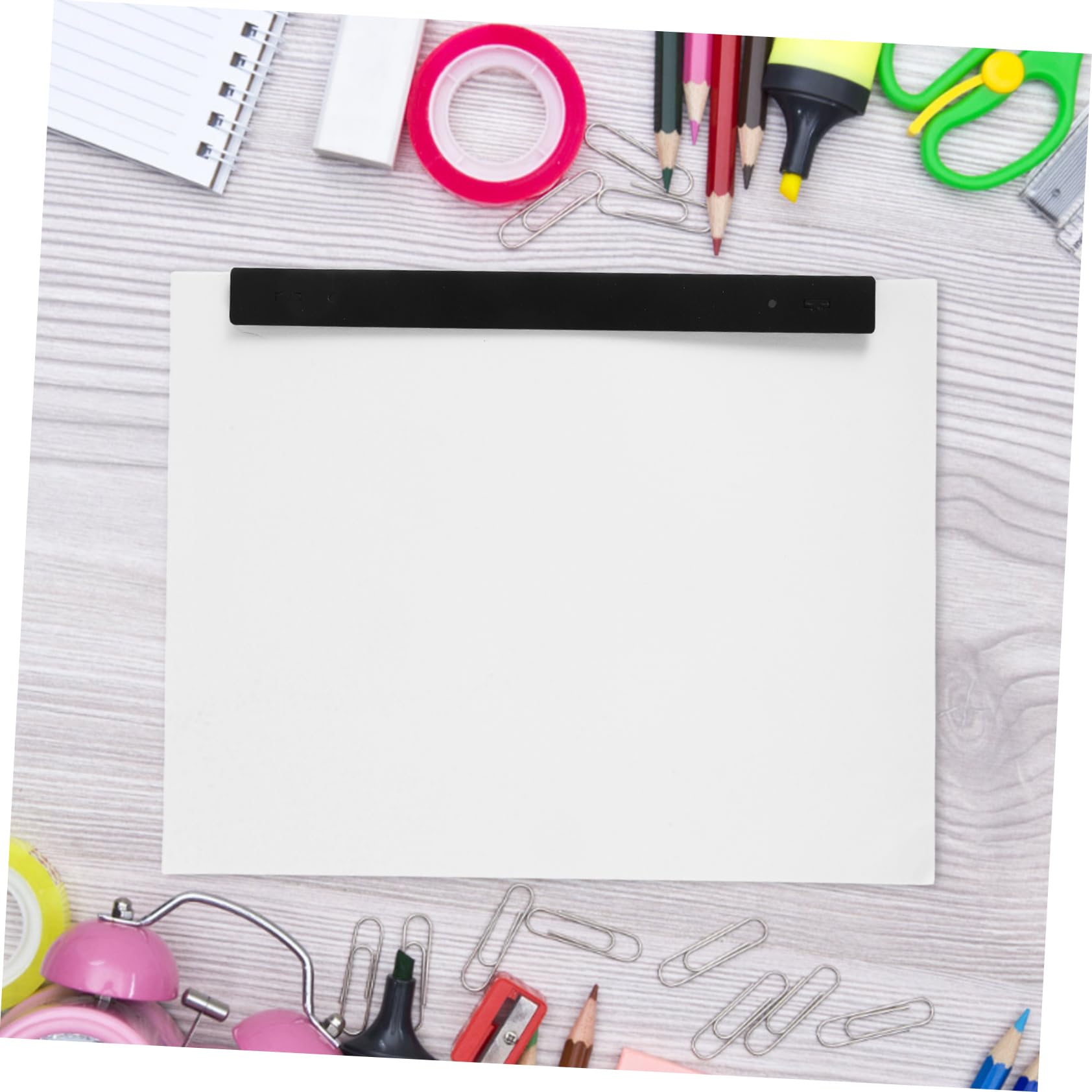 KONTONTY Carta per Disegno Fumetti Bianca A4 con 3 Fori, 200 Fogli per Animazione e Creazione di Libri di Fumetti con Righello di Posizionamento