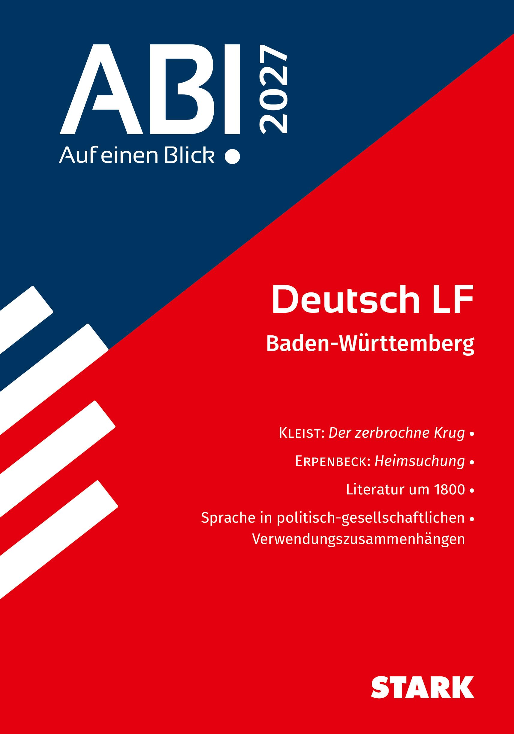 Stark Verlag Stark Deutsch - Abi - Auf Einen Blick! 2027 Bw (Skripte / Abi - Auf Einen Blick!)