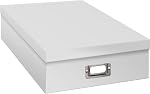 Pioneer Photo Albums OB-12C Boîte de rangement Jumbo Scrapbook, Artisans Blanc