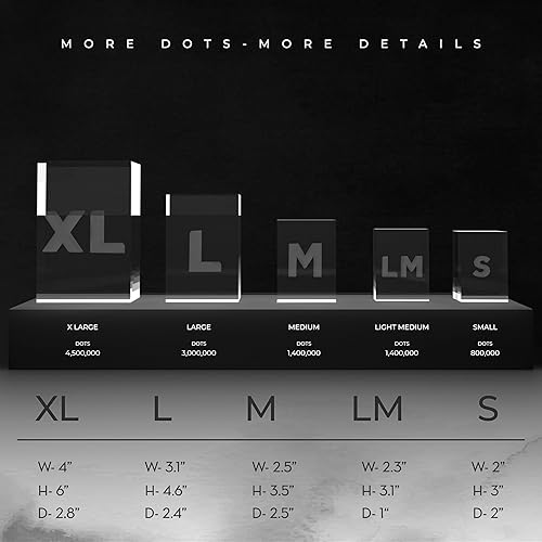 Miniatura 8 de Cristal fotográfico 3D personalizado con icono opcional, recuerdo de cristal grabado personalizado, regalo para papá, mamá, parejas, memorial